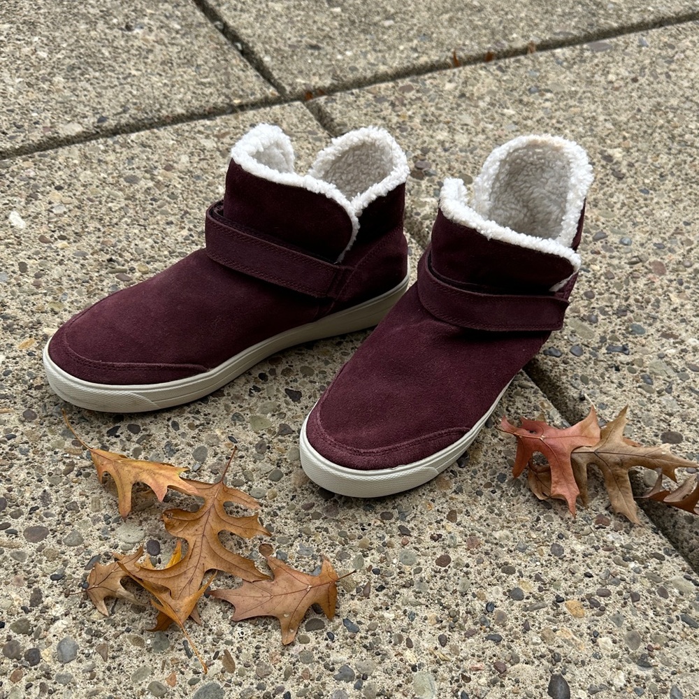Ryka Suede Ankle Boots with Faux Fur Lining 7